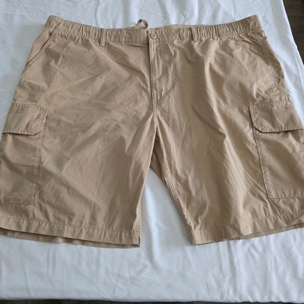 Free Assembly Men's Cargo Shorts, Beige, Size XXXL, NWT (0106)